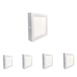 Đèn vuông ốp trần viền lõm màu trắng [OT-SA-OV11] 6W-24W | Saco